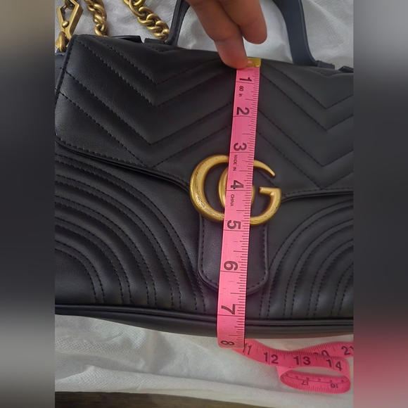 Gucci Marmont Flap Bag with Gold Chain - Picture 3 of 11